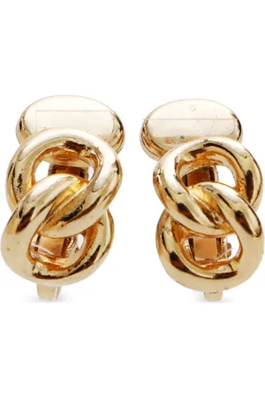 Dior Curb-link clip-on earrings