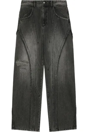 Andersson Bell Ripped wide-leg jeans