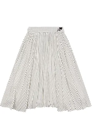 PHILOSOPHY DI LORENZO SERAFINI Logo-embroidered polka-dot skirt