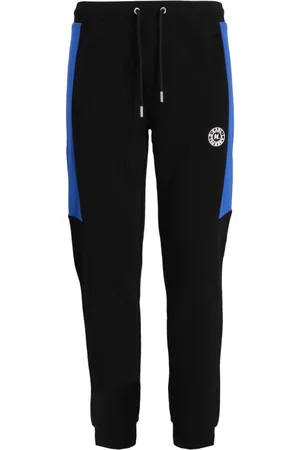 Karl Lagerfeld Striped cotton track pants