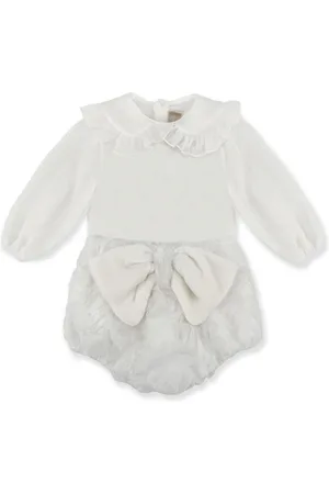 LA STUPENDERIA Lace collar bow detailing set