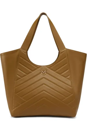 Pinko Chevron-quilted tote bag