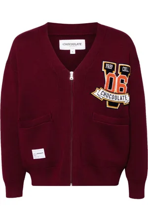 Chocoolate Logo patch cardigan