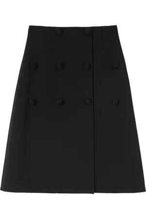 Jil Sander A-line decorative-buttons skirt