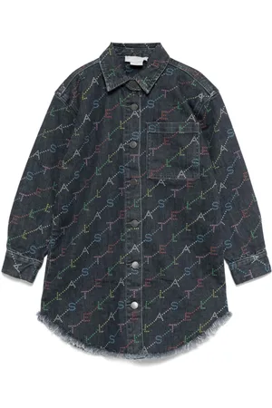 Stella McCartney Logo-peinted denim dress