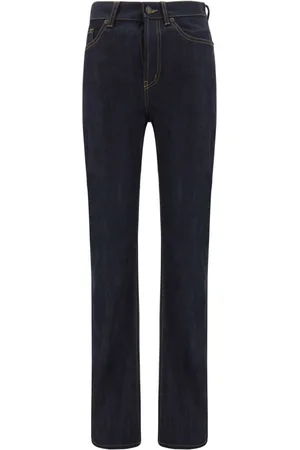 Saint Laurent 90s logo-patch jeans