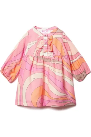 PUCCI Junior Marmo-print wool dress