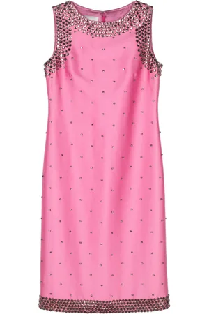 VALENTINO GARAVANI 2000s crystal-embellished midi dress