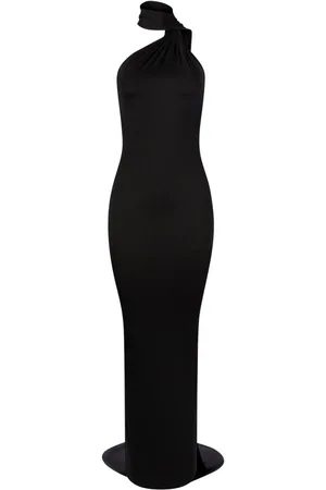 Nina Ricci Scarf-detailing halterneck maxi dress
