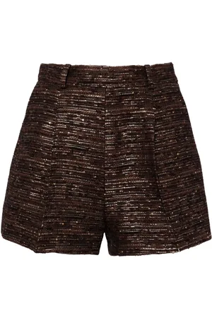 DICE KAYEK Tweed mini shorts