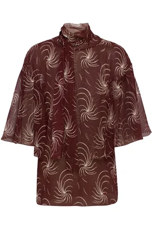 Prada Pussy bow georgette blouse