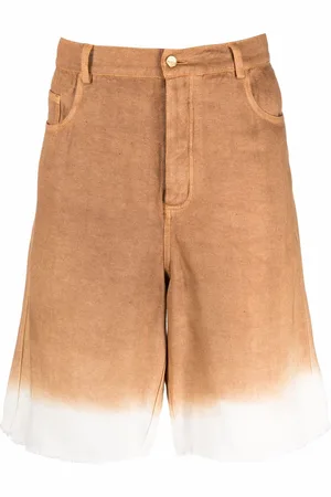 Federico Curradi Tie-dye denim shorts