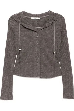 B+AB Hooded button-up cardigan