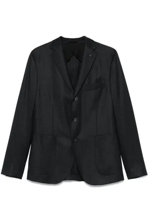 PESERICO SIGN Virgin wool flannel blazer