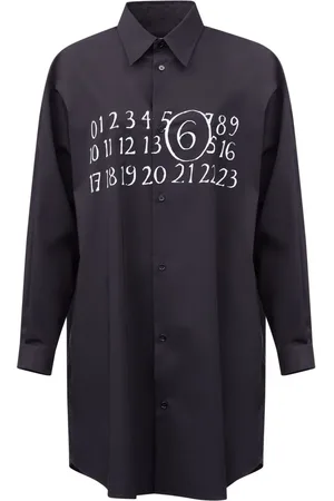 Maison Margiela Signature numbers motif shirt dress