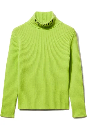 PUCCI Junior Logo-intarsia jumper