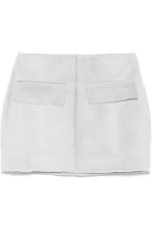 REMAIN Shearling mini skirt