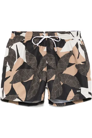 HUGO BOSS Seasonal-print swim shorts