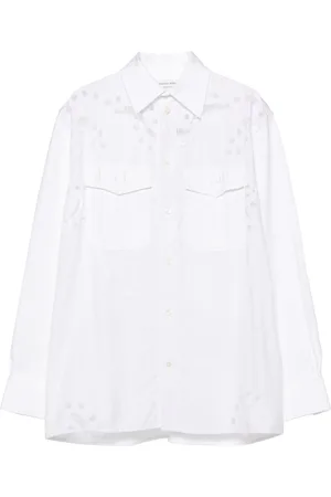 Marine Serre Logo-embroidered shirt