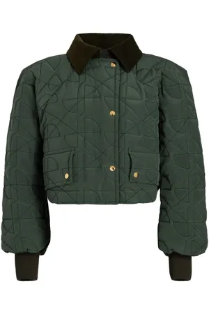 Patou Cropped quilted bomber jacket