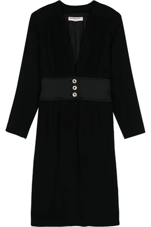 Saint Laurent 1980s V-neck dress