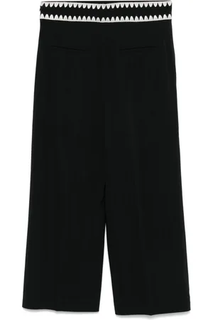 VALENTINO GARAVANI 2010s embroidered-detail trousers