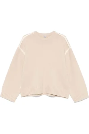 Totême Embroidered-trim sweater