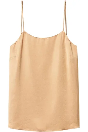 Twin-Set Square-neck satin top