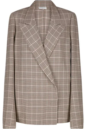DRIES VAN NOTEN Checked blazer shirt