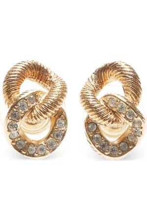 Dior 1990s rhinestone earrings