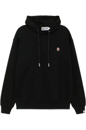 A Bathing Ape Logo patched hoodie