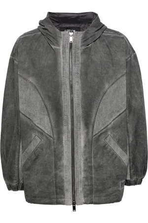 FIVE CM Patchwork hooded jacket