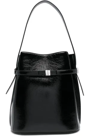 Totême Belted naplack-leather bucket bag