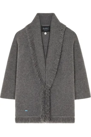 Alanui Fringed-edge cashmere-blend cardigan