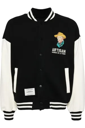 Musium Div. Logo-embroidered bomber jacket