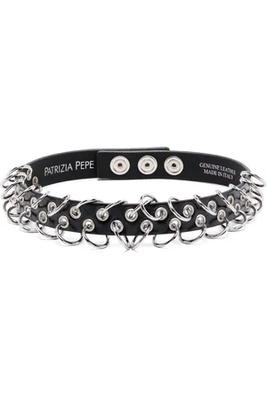 Patrizia Pepe Piercing leather choker