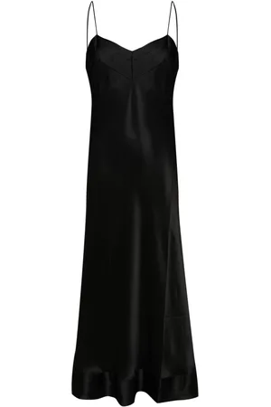 CARINE GILSON V-neck silk maxi dress
