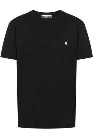 Moschino Duck-embroidered cotton T-shirt