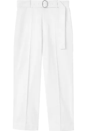 Jil Sander Straight-leg belted cotton trousers