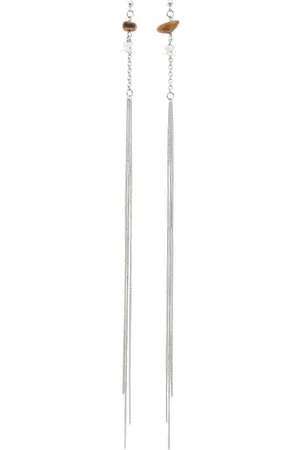 Courrèges Stone Chain earrings
