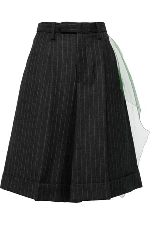 Kolor Pinstripe-pattern shorts