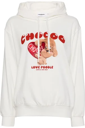 Chocoolate Graphic-print cotton-blend hoodie