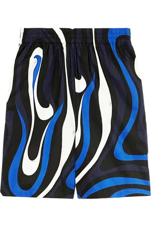 Puccini Marmo-print cotton shorts