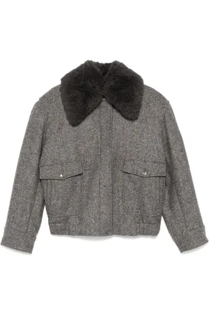 Stella McCartney Spread-collar coat