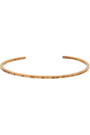 Maison Margiela Number-engraved cuff bracelet