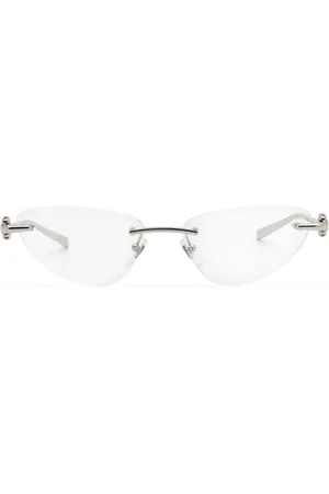 Gucci Logo-engraved rimless glasses