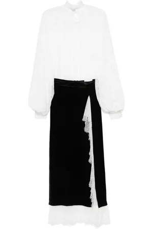 Ana Radu Lace-detail skirt set