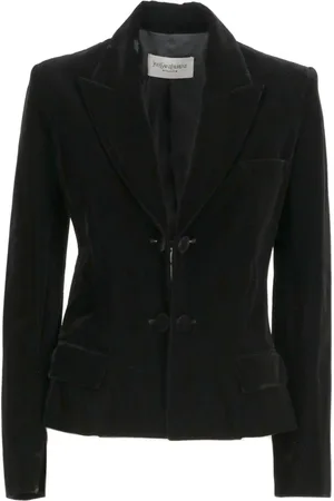 Saint Laurent 2000 velvet single-breasted blazer