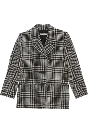 Saint Laurent 1980s checked single-breasted jacket