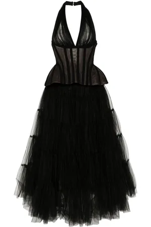 Ana Radu Tiered maxi dress